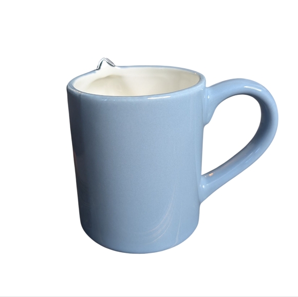 Cat Couple Set of Two Coffee Mugs Kissing Cats Pink and Blue Ceramic Mugs - Picture 12 of 16